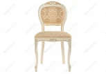Деревянный стул Woodville Лауро патина золото / бежевый тесьма 11 371810