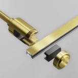 Крепление настенное Wall одинарное удлиненное Flarity латунь Maytoni Accessories for tracks Flarity TRA155CW-SL1-BS (24V)