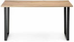 Стол Notta Лота Лофт 140 25 мм дуб делано светлый / черный матовый 489612