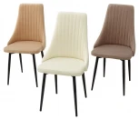 Обеденный стул M-City Руссо Premier 09 Серо-коричневый, велюр / черный каркас