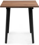 Стол деревянный Денвер Лофт 120 25 мм дуб делано темный / черный матовый 506946 Woodville