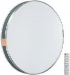 Настенно-потолочный светильник Sonex Otiga Blue 7677/EL COLOR SN пластик/серо-гол./зол. LED 70Вт 3000-6000K D493 IP43 пульт ДУ (220V, круглые)