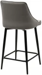Полубарный стул ПАРКЕР H-09 Светло-серый, велюр / черный каркас, поворот.360 град., M-City 688M05131