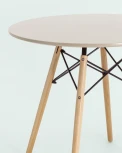 Стол Stool Group Eames DSW D80 бежевый УТ000004231