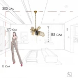 Подвесная люстра Loft It Britannica 10401/600S (220V, на цепи)