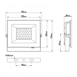 Светодиодный прожектор 50Вт 5700К IP65 Lumin'arte LFL-50W/06