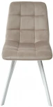 Стул CHILLI SQUARE G108-10 светлый кварц, велюр/ белый каркас M-City 629M04903