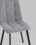 Стул Stool Group Oliver Square велюр серый УТ000034875