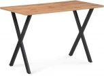 Стол Woodville Алеста Лофт 120 25 мм дуб вотан / черный матовый 506952