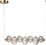 Подвесной светильник линейный Odeon Light Bruco 5095/24L латунный/янтарный градиент/металл/стекло LED 24W 4000K (220V, на тросе)