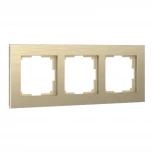 Рамка на 3 поста Aluminium (шампань) Werkel W0031711 (a052314)