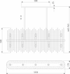 Подвесная люстра Wi-Fi на штанге Bogate's Allure 486/10 (220V, управление смартфоном, голосовое управление, умный дом - Minimir Home, Алиса, Маруся, Салют)