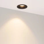 Встраиваемый точечный светильник MS-FOGGY-BUILT-R86-10W Warm3000 (BK, 36 deg, 230V) (Arlight, IP54 Металл) 044628 (LED)