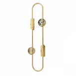 Бра Lumion Toronto 6560/4W золотой/прозрачный, металл/стекло G9 4*20W 220V