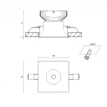 Встраиваемый точечный светильник Lumker COMBO 3 COMBO-34-WH (220V)