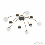 Потолочная люстра на штанге Arte Milano 272040/10 BK/GD (LED, 220V, шарики)