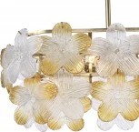 Подвесная люстра на штанге ST Luce Tender SL6240.203.08 золотистый/Прозрачный, январный E14 8*60W TENDER (220V, цветы)