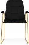Стул Woodville на металлокаркасе Lana black / gold 15544