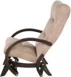 Кресло-качалка маятник Мэтисон ткань крем брюле, каркас венге структура от фабрики Mebelik