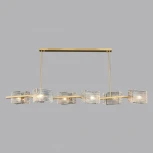 Потолочная люстра на штанге iLamp Dallas 2078-6L BR (220V)