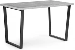 Стол Notta Лота Лофт 140 25 мм черный матовый / бетон 489613