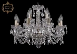 Подвесная люстра Art Classic 11.11 11.11.8+4.195.Br.Sp (220V, хрусталь, на цепи, подсвечник, свеча)