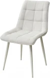 Стул CHIC WZ2042-18 белая галька, фактурный велюр/ белый каркас