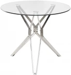 Стеклянный стол M-City RIGA прозрачный