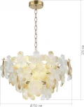Потолочна люстра на штанге ST Luce Tender SL6240.203.12 золотистый/Прозрачный, январный E14 12*60W (220V, на цепи, цветы)