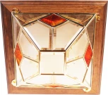 Потолочная люстра Doge Luce 1028/2PL-LN.Satinato+R.Rosso GOLD (220V)