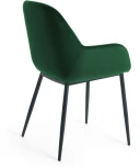 Обеденный стул La Forma (ex Julia Grup) Konna (Зеленый/ Сталь,Пена,Металл)