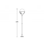 Наземный фонарь Oasis Light 88106 Bl (220V, шар, IP44)