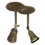 Спот Fede San Sebastian Two FD1066FPB (220V, цветы, круглые, под старину)