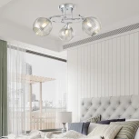 Потолочная люстра на штанге Arte Milano AMALFI 321006/3 CR (220V, шар)