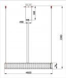 Подвесная люстра Divinare Renata 1135/17 SP-36 (LED, 220V, хрусталь, на тросе, кольцо)