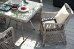 "Айриш" обеденная группа плетеная на 4 персоны, цвет бежевый 4SIS арт.УТ-00002199