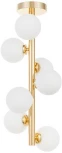Потолочная люстра на штанге Lumina Deco LDC 6033-7 F.GD (220V, шар, шарики)