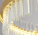 Подвесная люстра светодиодная нимб с пультом ДУ 100W, золото, LED Natali Kovaltseva INNOVATION STYLE 83150