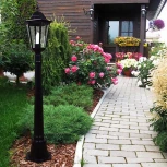 Наземный фонарь Reluce 08020-0.7-001L 0,8m BK (220V, фонарь)