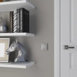 Набор клавиш для выключателя трехклавишного (hammer серебряный) Werkel W1239006 (a052089)