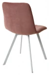 Стул CHILLI-Q SQUARE розовый #15, велюр / белый каркас, 4 шт./1 к