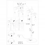 Торшер Eglo Townshend 32919 (220V, выключатель, фонарь, шарики)