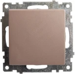 Выключатель одноклавишный (шампань) Stekker Катрин 39589