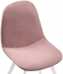 Стул Woodville на металлокаркасе Агот пыльно-розовый / белый 464861