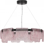 Подвесной сетильник ST Luce Voile SL6021.403.54 черный/розовый LED 1*54W 4000K (220V, на тросе, круглые)