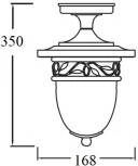 Потолочный светильник уличный Oasis Light KRAKOV 1 S 87205SA Gb (220V, фонарь, IP44)
