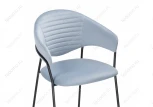Стул Woodville на металлокаркасе Рансол голубой /черный глянец 483863