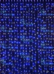 Гирлянда светодиодная Занавес сине-белая 220B, 300 LED, провод белый, IP65 RL-CS2*1.5-CW/BW Rich LED