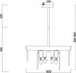 Потолочная люстра на штанге Freya Porto FR5104PL-06BS3 (220V)