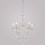 Подвесная люстра Reluce 04211-0.4-05 WH (220V, подвески, на цепи, подсвечник, свеча)